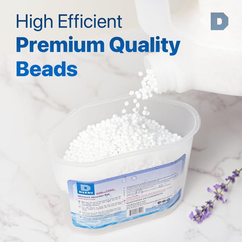 DRYDRY Moisture Absorbers Refill Beads (4 LBS) - Dehumidifiers for Home Dehumidifier for Basement Dehumidifiers for Bedroom Small Dehumidifiers Dehumidifiers Moisture Absorbers - Image 3